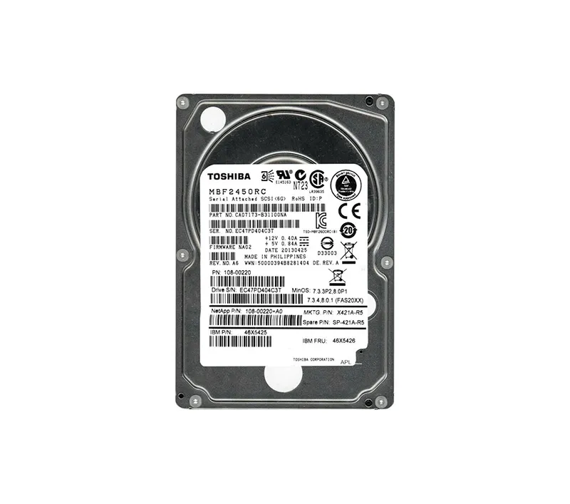MBF2450RC - Toshiba 450GB 10000RPM 16MB Cache SAS 6GB/s 2.5-inch Hard…