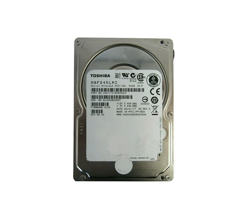 MBF245LRC - Toshiba 450GB 10000RPM SAS 6GB/s 16MB Cache 2.5-inch Hard…