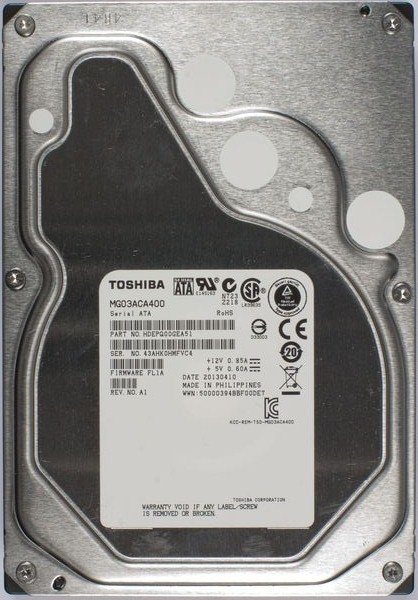MG03ACA400 - Toshiba 4TB 7200RPM 64MB Cache SATA 6GB/s 3.5-inch Hard …