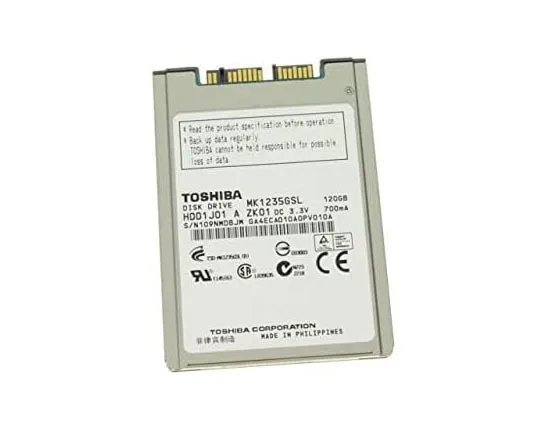 MK1235GSL - Toshiba MK1235GSL 120 GB 1.8 Internal Hard Drive - SATA/3…