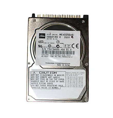 MK4025GA - Toshiba 40GB 4200RPM ATA-100 8MB Cache 2.5-inch Hard Disk …