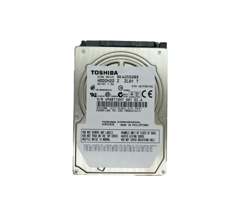 MK4055GSX - Toshiba 400GB 5400RPM 8MB Cache SATA 3GB/s (SATA 3GBPS) 2…
