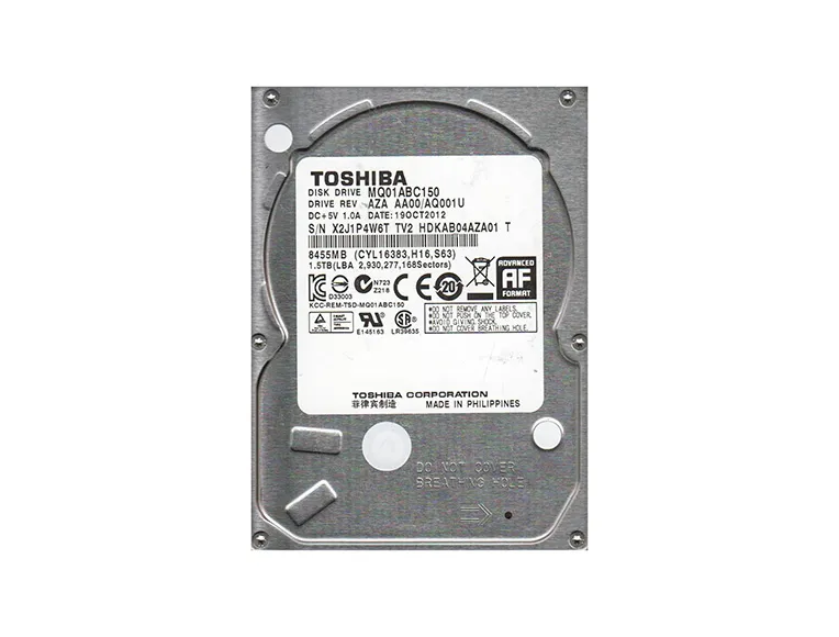 MQ01ABC150 - Toshiba 1.5TB 5400RPM SATA 3GB/s 8MB Cache 2.5-inch Hard…