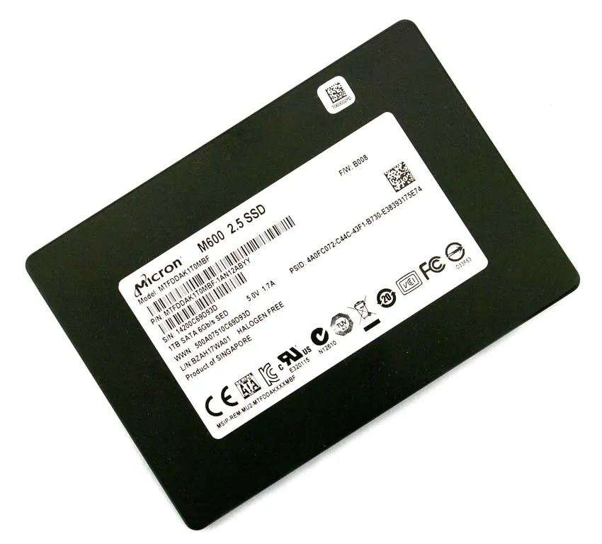 MTFDDAK1T0MBF-1AN12A - Micron RealSSD M600 Series 1TB SATA 6GB/s 5V 1…