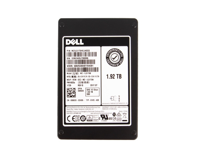 MZ-ILS1T9B - Samsung 1.92TB SAS 12Gb/s 2.5-inch Solid State Drive