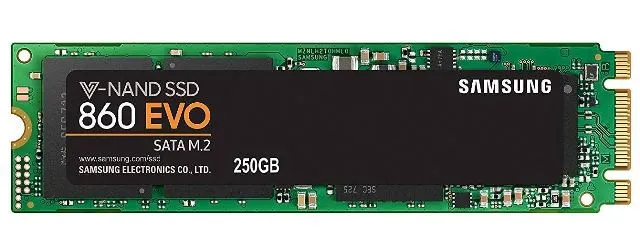 MZ-N6E250BW - Samsung 860 EVO 250GB Multi-Level Cell SATA 6Gb/s M.2 2…
