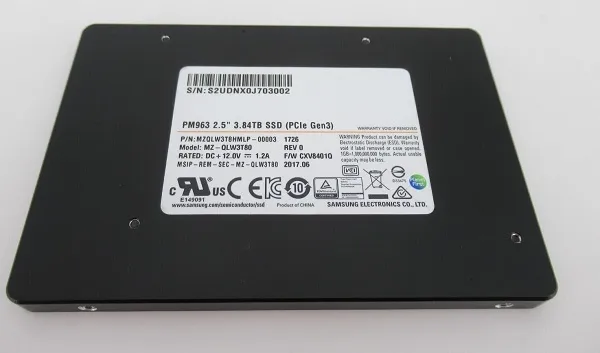 MZ-QLW3T80 - Samsung PM963 Series 3.84TB Multi-Level Cell (MLC) PCI E…
