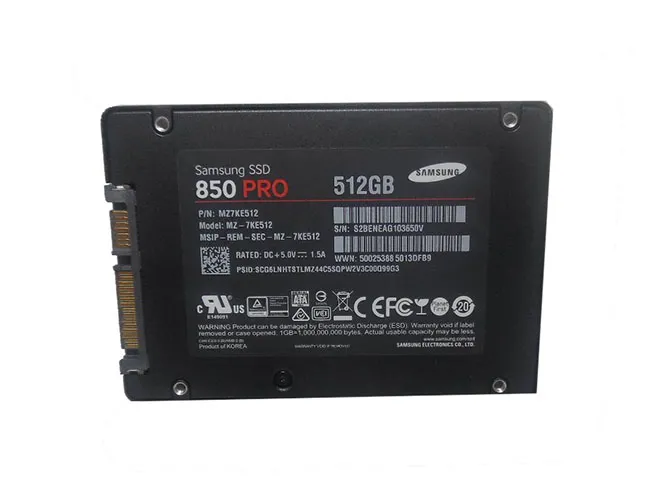 MZ7KE512 - Samsung 850 PRO Series 512GB Multi-Level Cell (MLC) SATA 6…