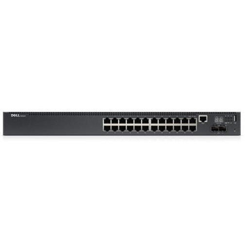 DNN2024 Dell PowerConnect N2024 24 x Ports 1000BaseT + 2 x SFP+ Ports Layer 3 Managed 1U Rack