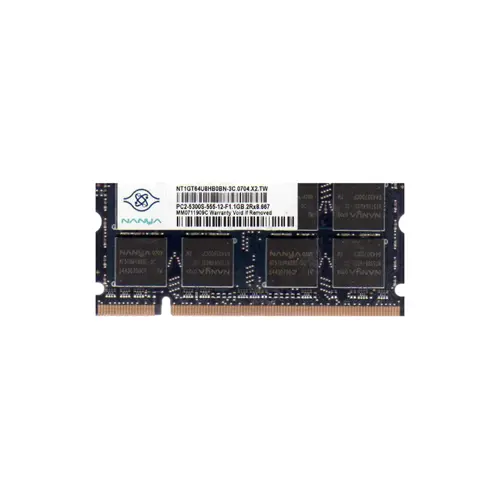 NT1GT64U8HB0BN-3C - Nanya 1GB DDR2-667MHz PC2-5300 non-ECC Unbuffered…