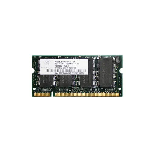 NT256D64SH8C0GM-6K - Nanya 256MB DDR-333MHz PC2700 non-ECC Unbuffered…