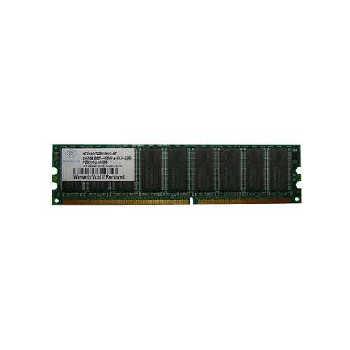 NT256D72S89B0G-5T - Nanya 256MB DDR-400MHz PC3200 ECC Unbuffered CL3 …