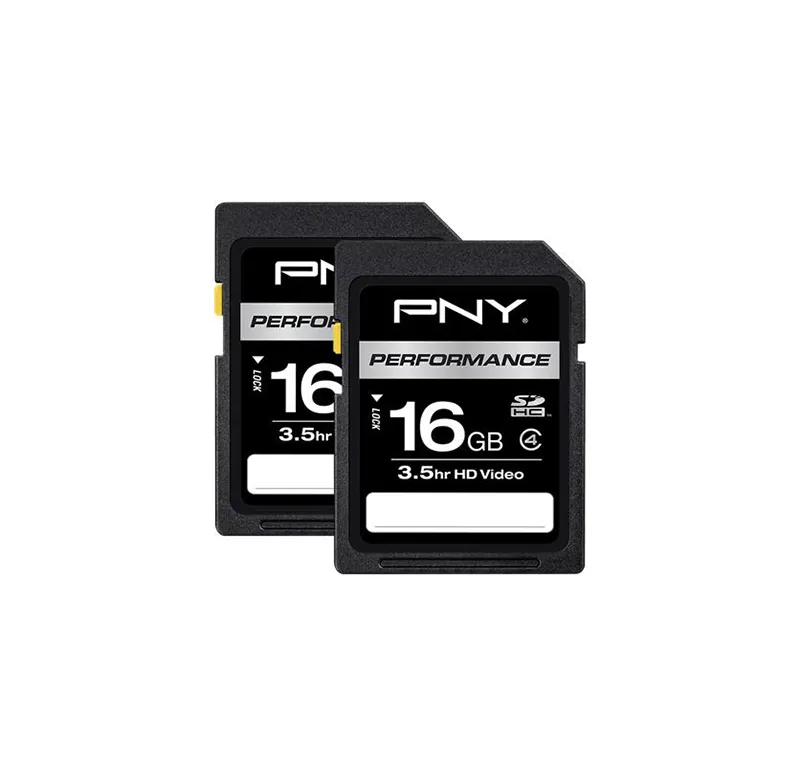 P-SDHC16G4X2-GE - PNY Performance 16GB Class 4 SDHC Flash Memory Card…