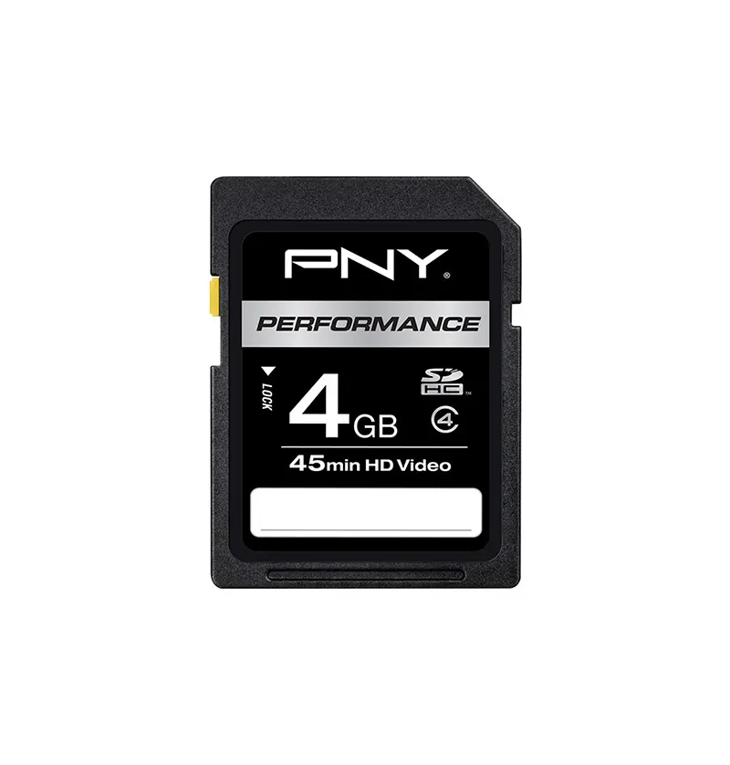 P-SDHC4G4L-HS - PNY Performance 4GB Class 4 SDHC Flash Memory Card