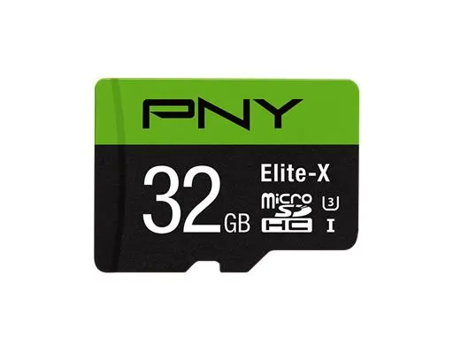 P-SDU32U390EX-GE - PNY Elite-X 32GB Class 10 microSDHC Flash Memory C…