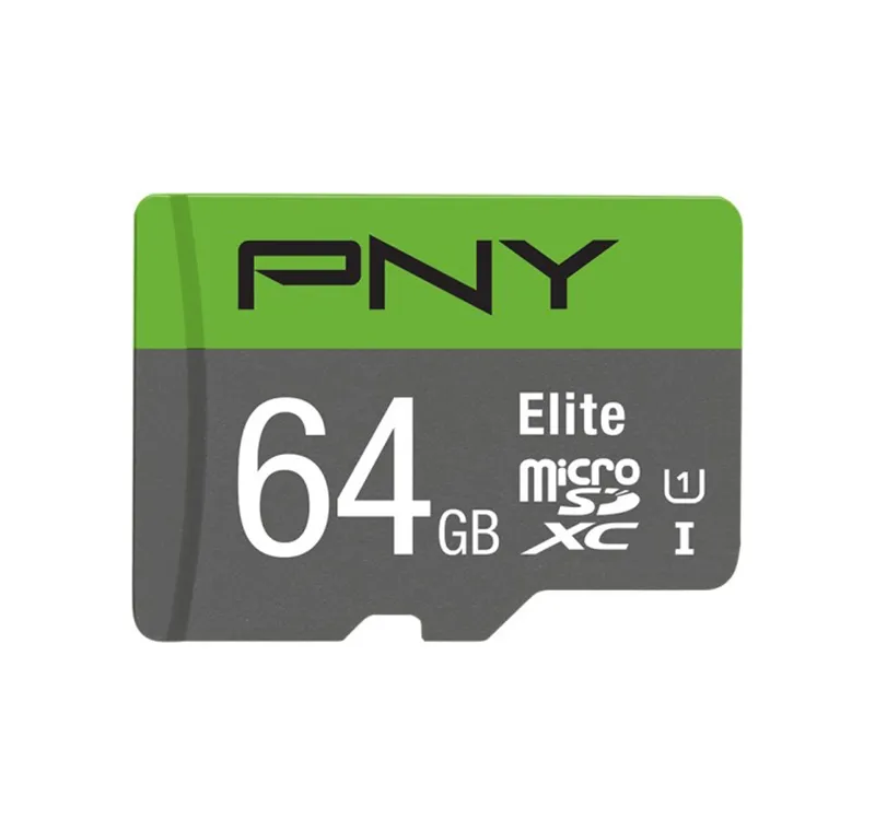 P-SDU64U185EL-GE - PNY Elite 64GB Class 10 microSDXC UHS-I (U1) Flash…