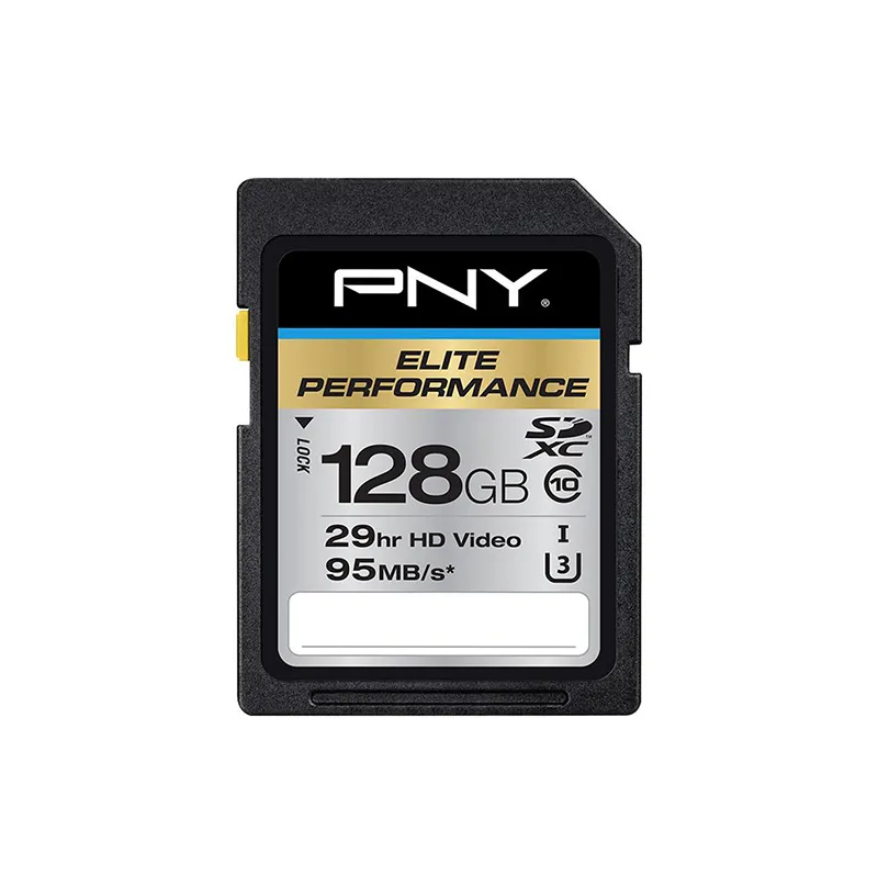 P-SDX128U395-GE-A1 - PNY 128GB Class 10 SDXC UHS-I U3 Flash Memory Ca…