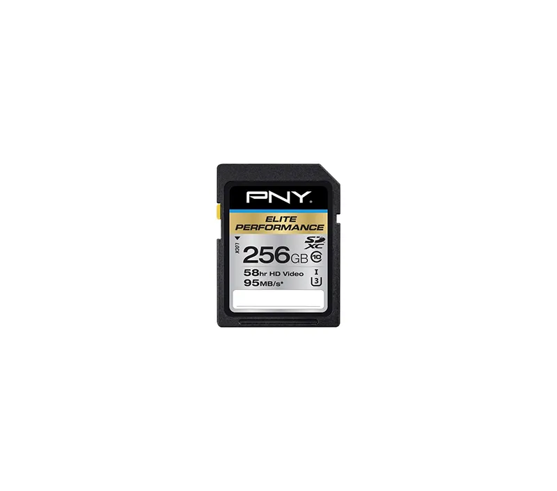 P-SDX256U395-GE - PNY Elite Performance 256GB Class 10 SDXC UHS-I U3 …