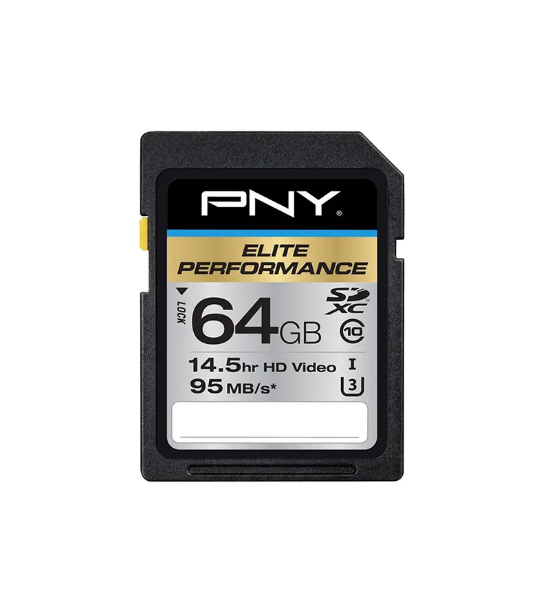 P-SDX64U395-GE-B2 - PNY Elite Performance 64GB microSDXC Class 10 UHS…