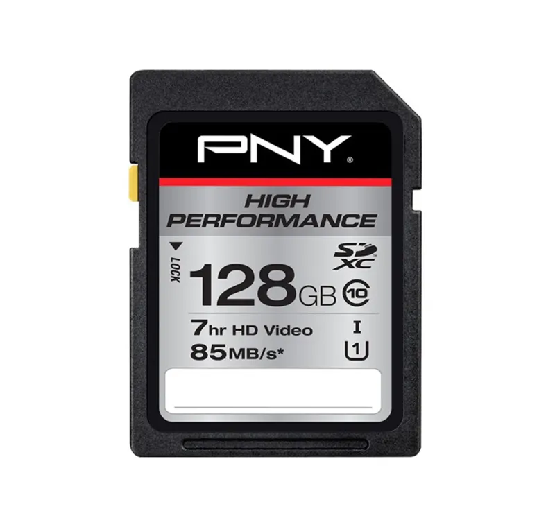P-SDXC128U185-GE - PNY 128GB Class 10 SDXC UHS-I (U1) Flash Memory Ca…