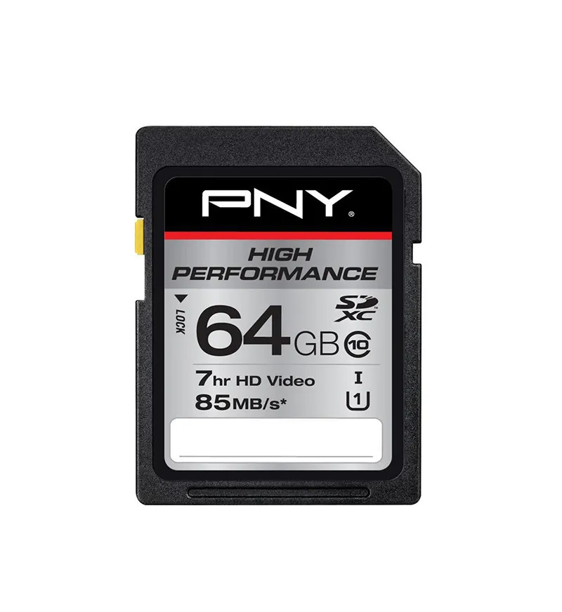 P-SDXC64GU185-GE-A1 - PNY High Performance 64GB microSDXC Class 10 UH…