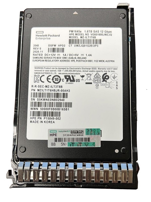 MZ-ILT1T6B - Samsung 1.6TB SAS 12Gb/s SFF 2.5-Inch SSD