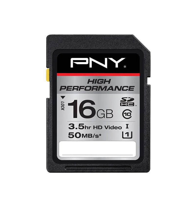 PSDH16G10HGE - PNY High Performance 16GB SDHC Flash Memory Card for C…