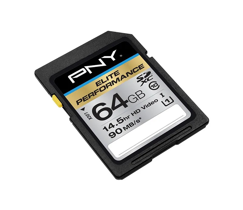 PSDX64U1HGE - PNY Elite Performance 64GB Class 10 SDXC Flash Memory C…