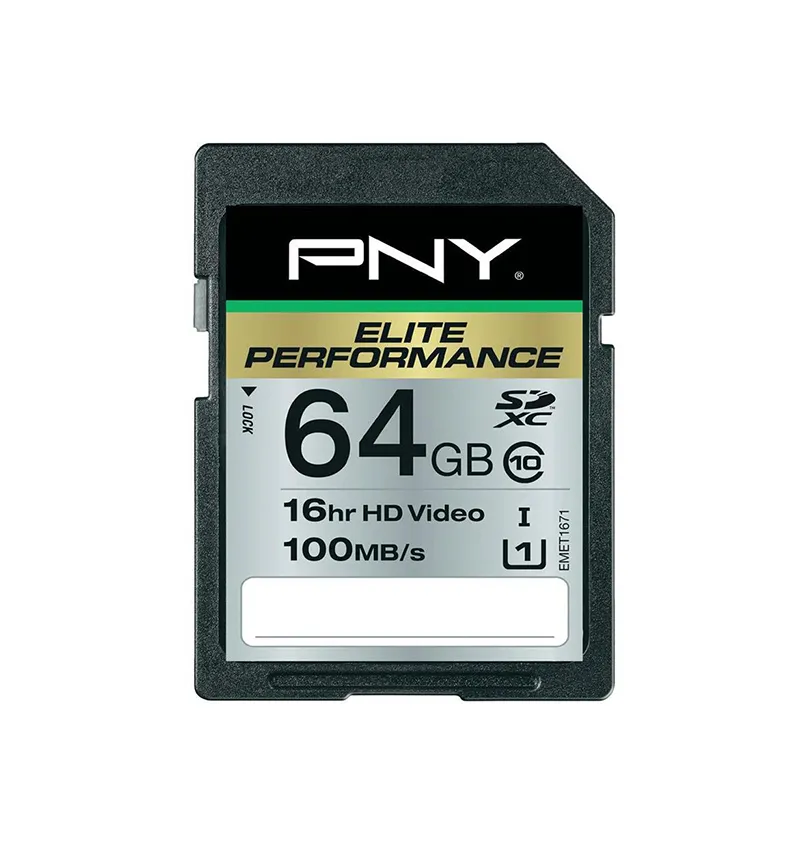 SD64G10ELIPER-EF - PNY 64GB Elite Performance Class 10 SDXC UHS-I Fla…
