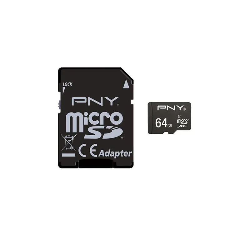 SDU64GPER50-EF - PNY 64GB microSDXC Class-10 UHS-I Flash Memory Card