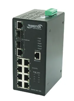 SISPM1040-182D-LRT - Transition 8-Ports 10/100Base-TX Industrial Mana…