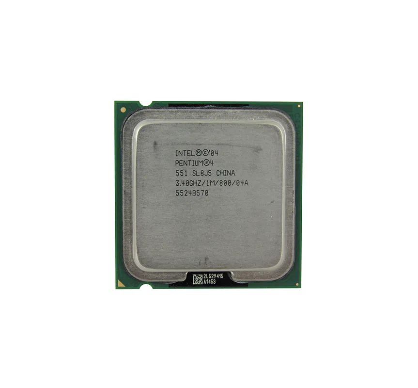 SL8J5 - Intel Pentium 4 551 3.40GHz 800MHz FSB 1MB L2 Cache Socket PL…