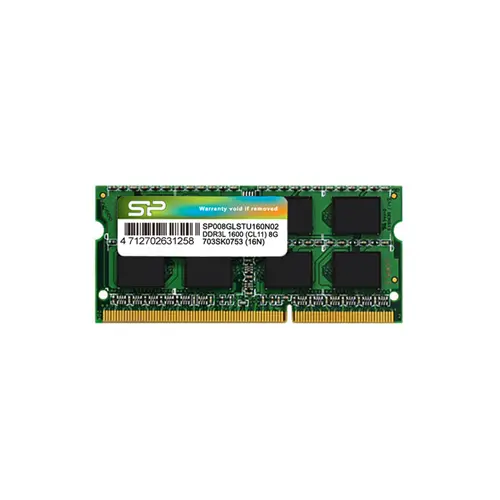 SP008GLSTU160N02 Silicon Power 8GB SODIMM 204-Pin Memory Module