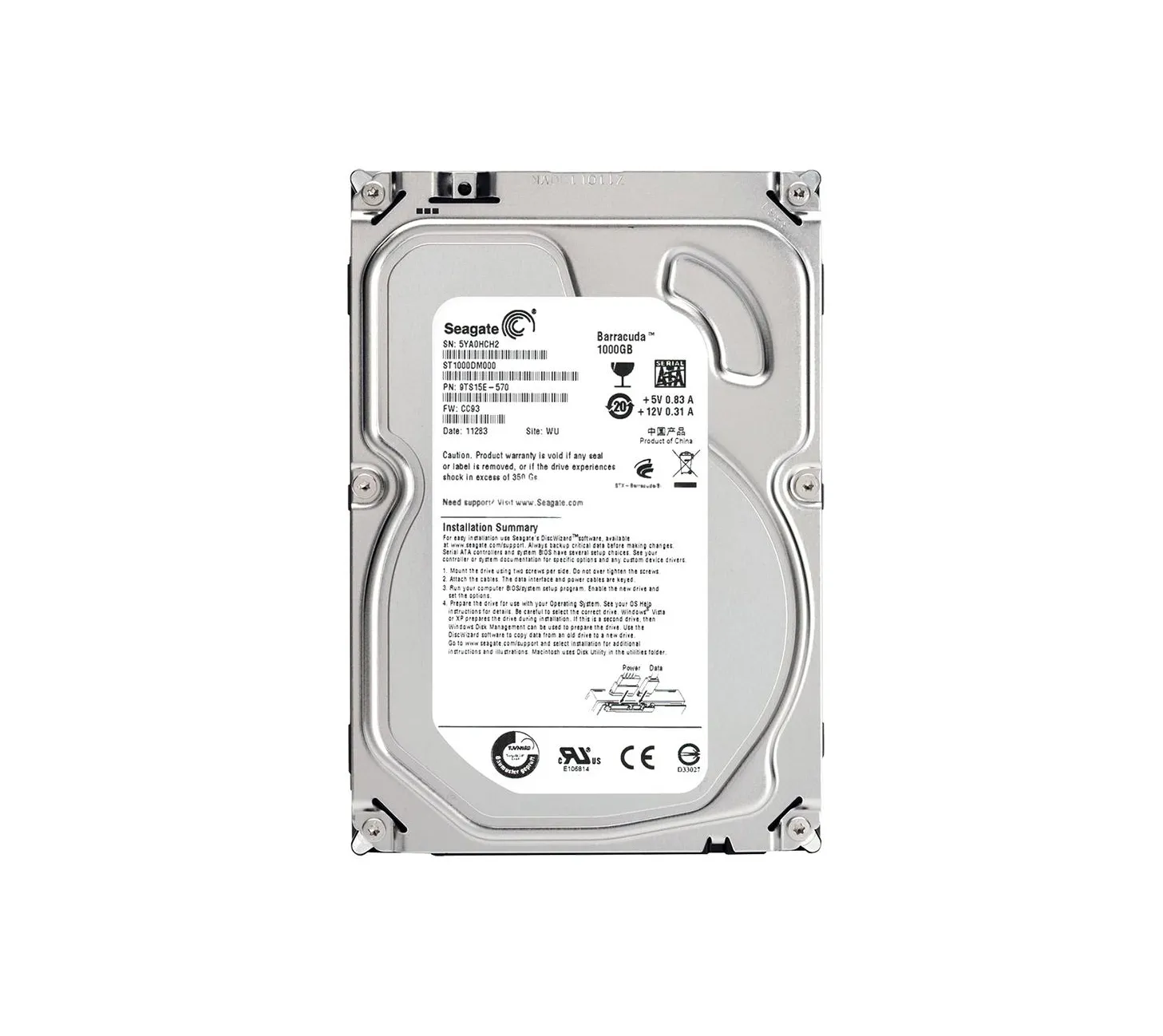 St1000dm010 Seagate 1tb Internal Hard Disk For Desktop Hdd Seagate