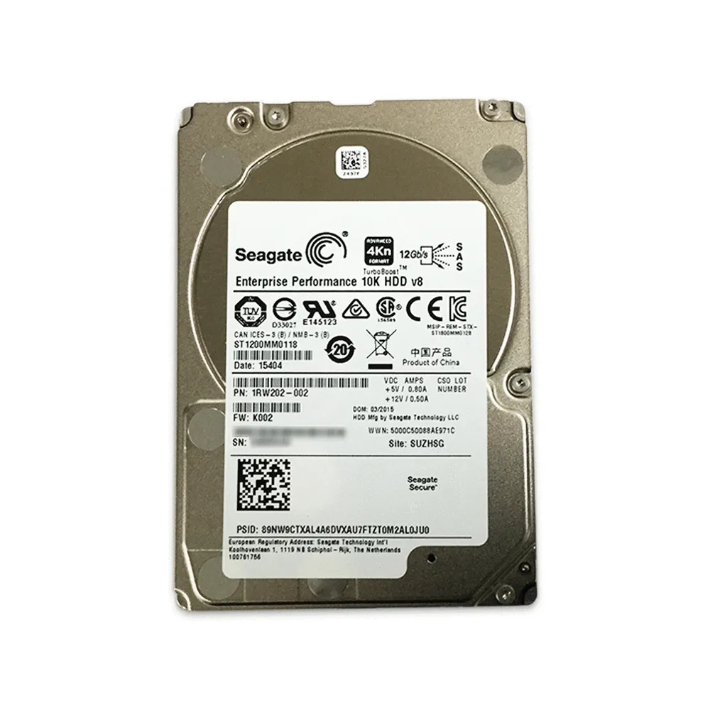 ST1200MM0118 - Seagate Enterprise PERFORMANCE 10K.8 1.2TB SAS-12GB/s …