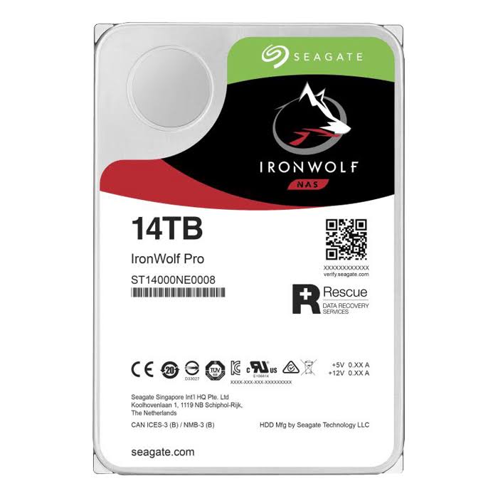 Seagate 3.5インチ内蔵HDD 14TB (ST14000NE0008) ST14000NE0008 - Seagate 14TB 7200RPM SATA 6Gb/s 3.5-in HDD