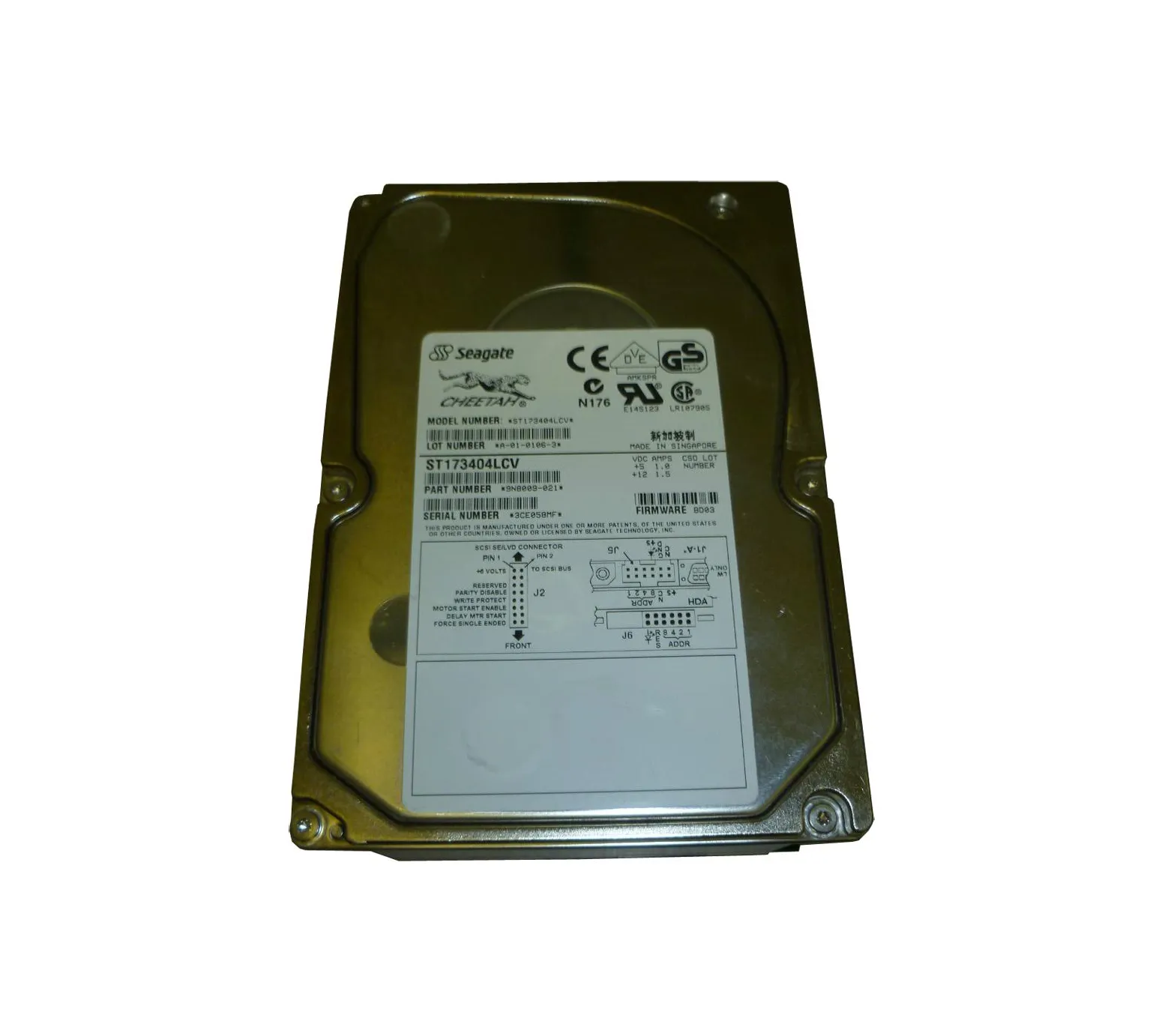 ST173404LCV - Seagate Cheetah 73.4GB 10000RPM 80-Pin Ultra-160 SCSI 4…