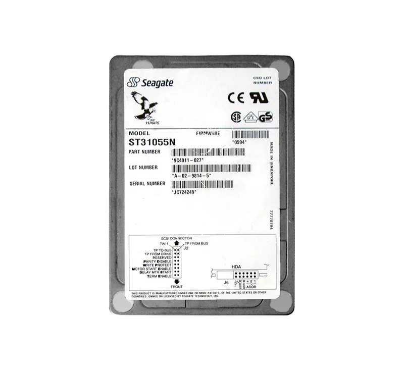 ST31055N - Seagate 1GB 5400RPM Ultra SCSI 50-Pin 3.5-inch Hard Drive