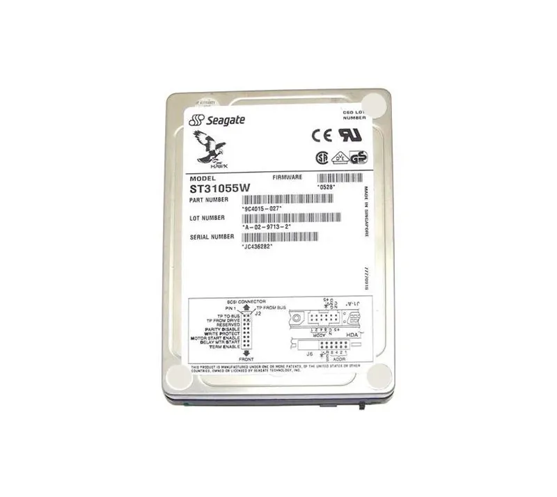 ST31055W - Seagate Hawk 1GB 5400RPM Ultra Wide SCSI 512KB Cache 3.5-i…