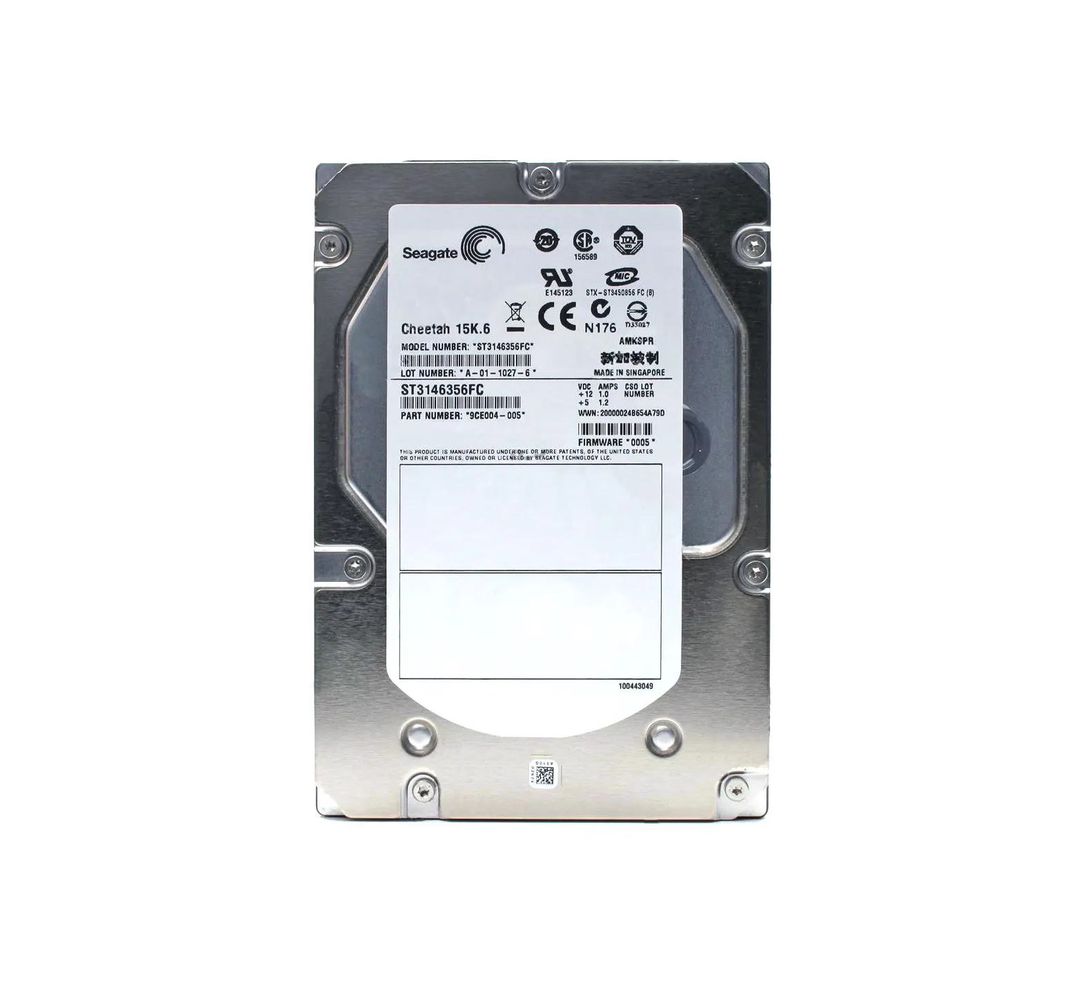 ST3146356FC - Seagate Cheetah 146.3GB 15000RPM Fibre Channel 3.5-inch…