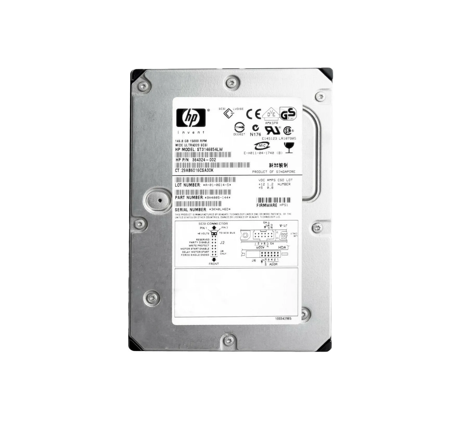 ST3146854LW - Seagate Cheetah 146GB 15000RPM Ultra-320 68 -Pin SCSI 3…