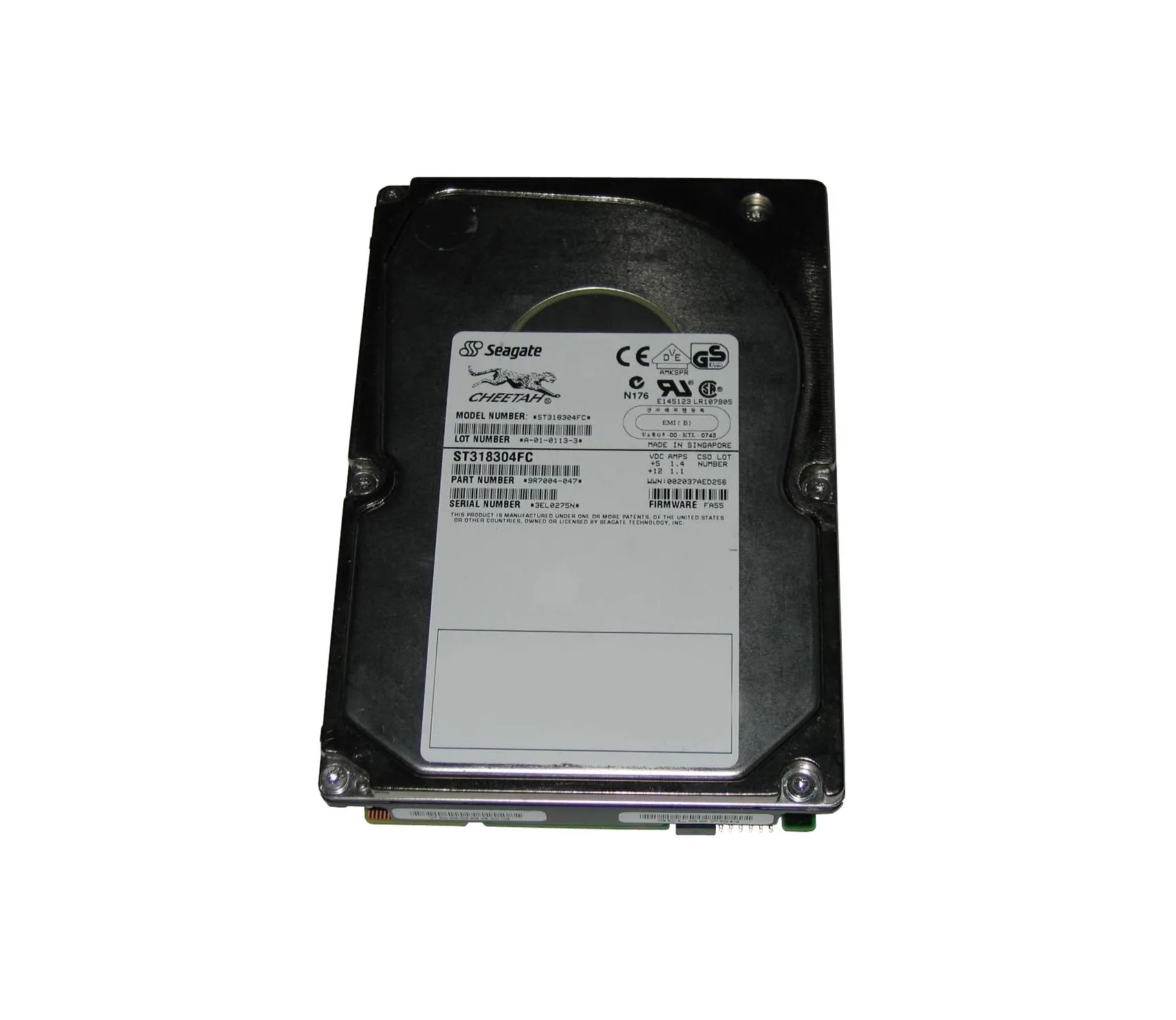 ST318304FC6 - Seagate 18GB 10000RPM Fibre Channel 2Gb/s 3.5-inch Hard…