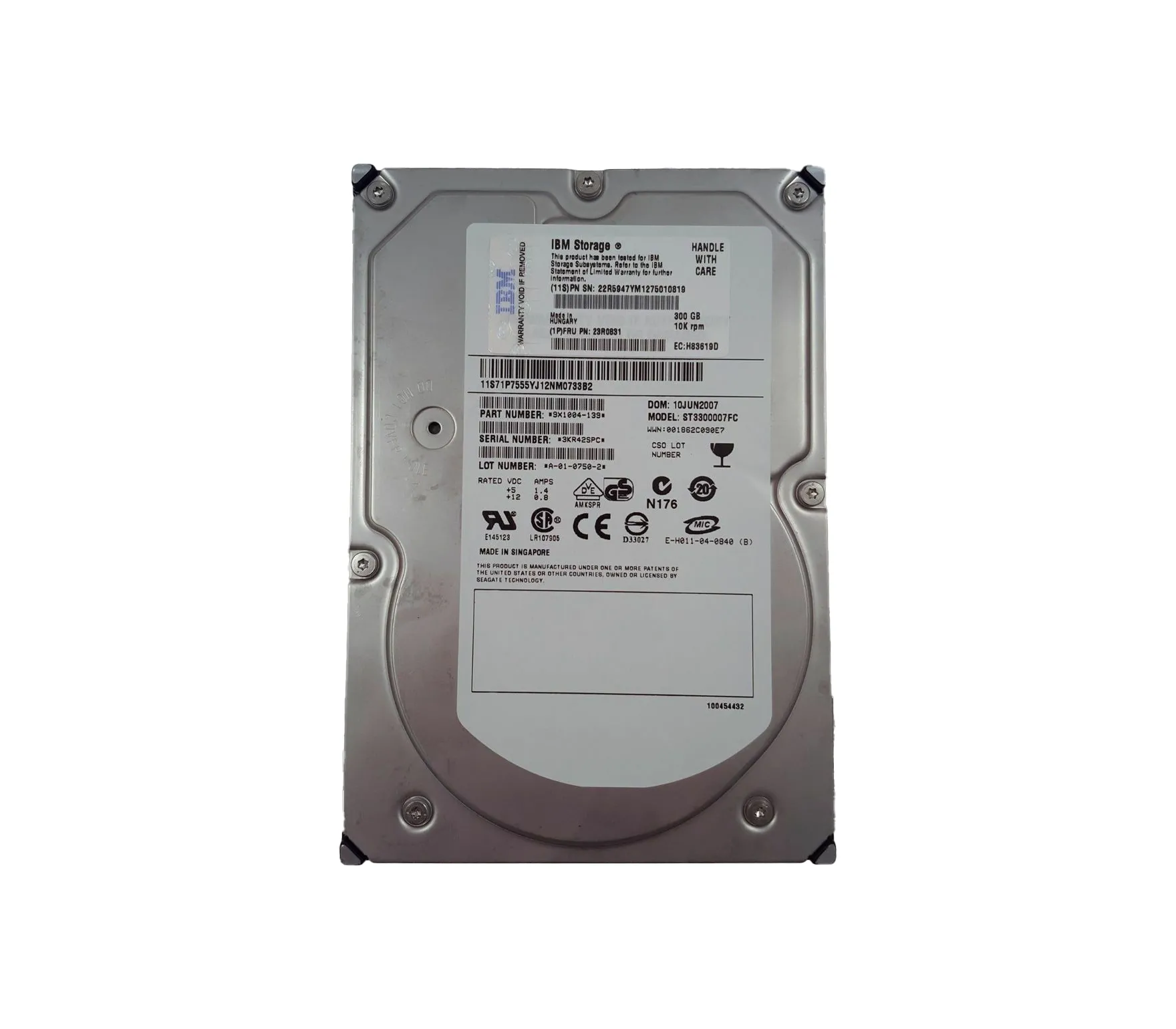 ST3300007FC - Seagate Cheetah 10K.7 300GB 10000RPM Fibre Channel 2Gb/…