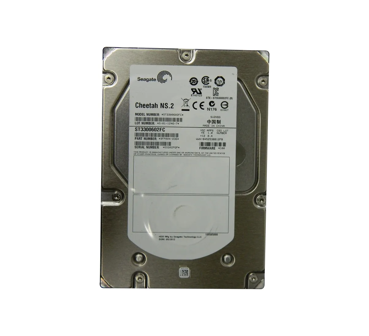 ST3300602FC - Seagate Cheetah NS.2 300GB 10000RPM Fibre Channel 4Gb/s…