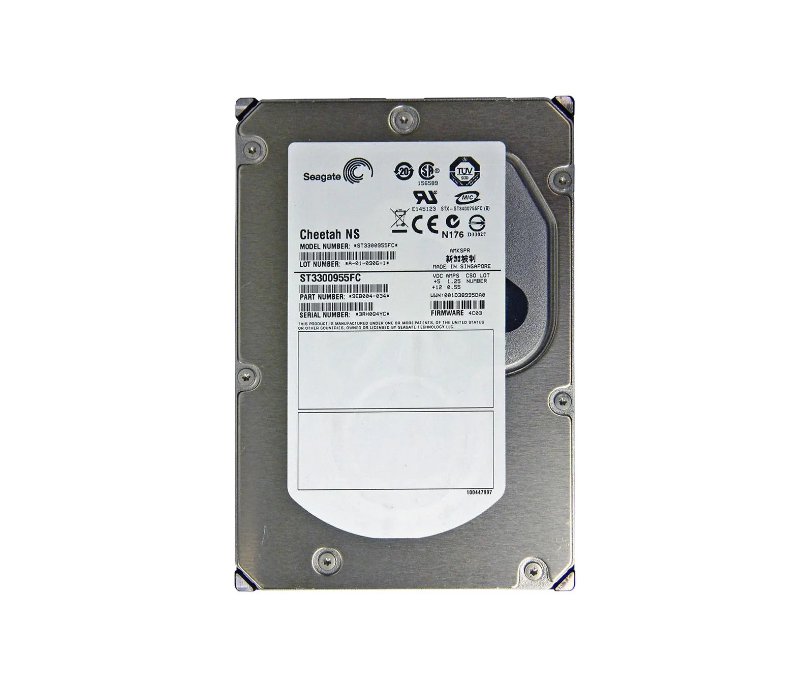 ST3300955FC - Seagate Cheetah NS 300GB 10000RPM Fibre Channel 4Gbps 1…