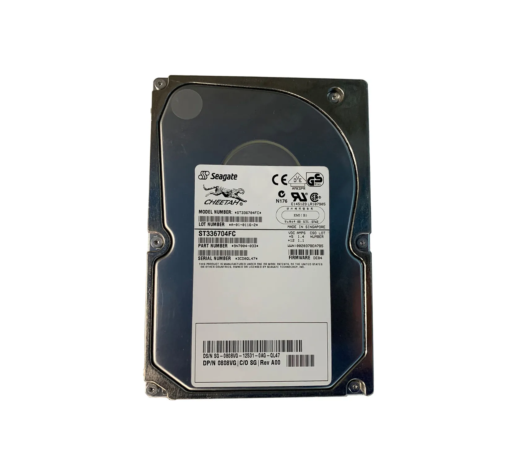 ST336704FC-1 - Seagate Cheetah 36LP 36.7GB 10000RPM Fibre Channel 2Gb…