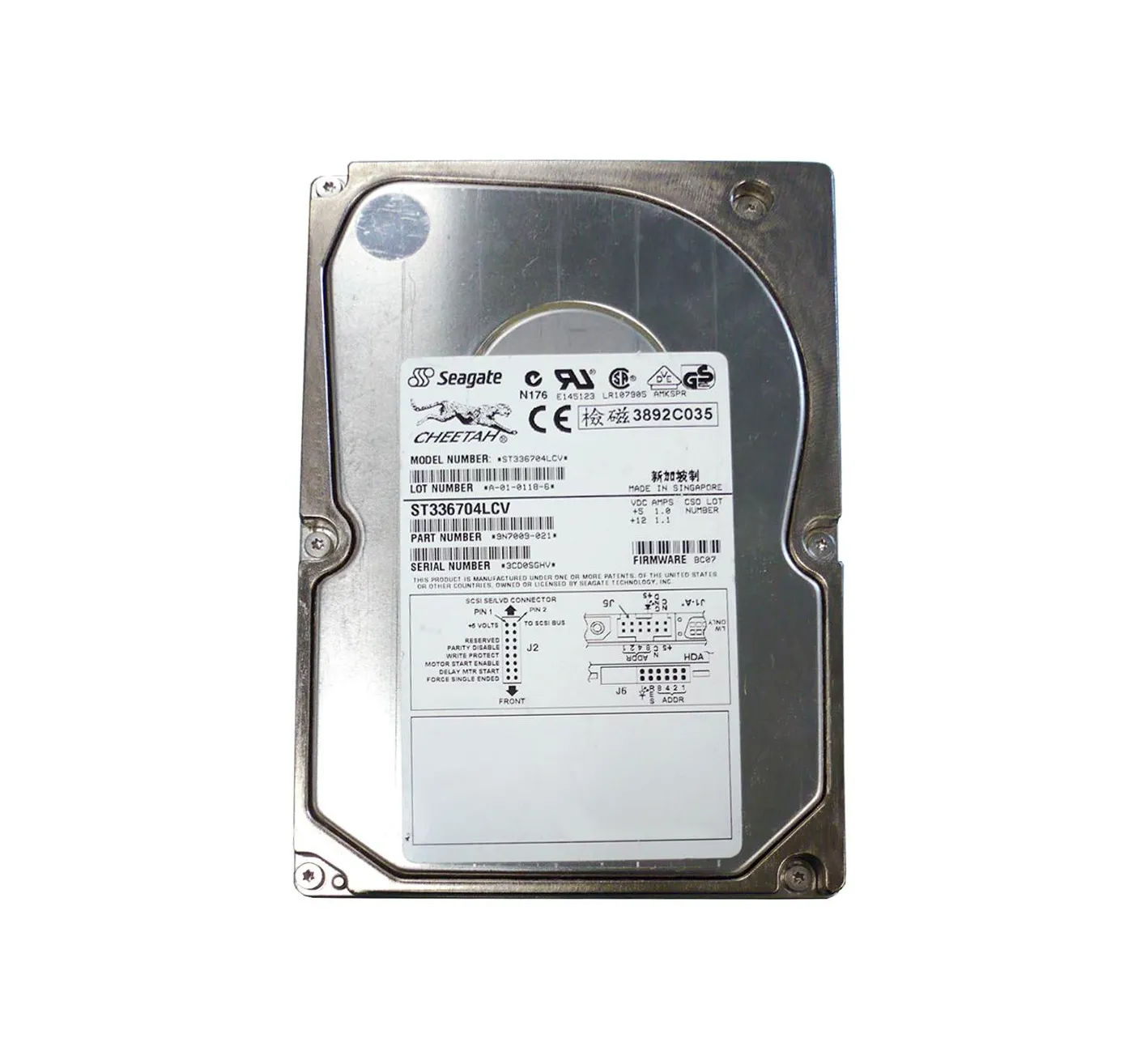 ST336704LCV - Seagate Cheetah 36.7GB 10000RPM Ultra-160 SCSI 80-Pin 1…