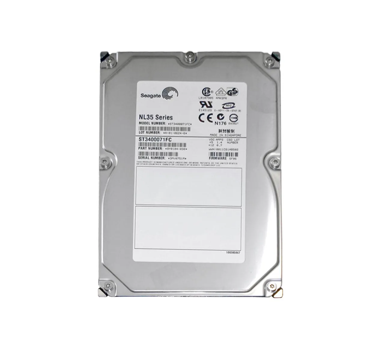 ST3400071FC - Seagate 400GB 7200RPM Fibre Channel 2Gb/s 8MB Cache 3.5…