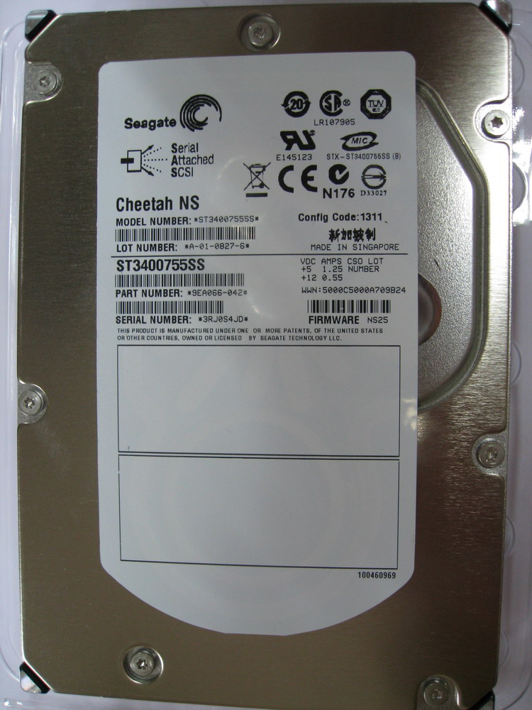ST3400755SS - Seagate Cheetah NS 400GB 10000RPM SAS 3.0Gbps 16MB Cach…