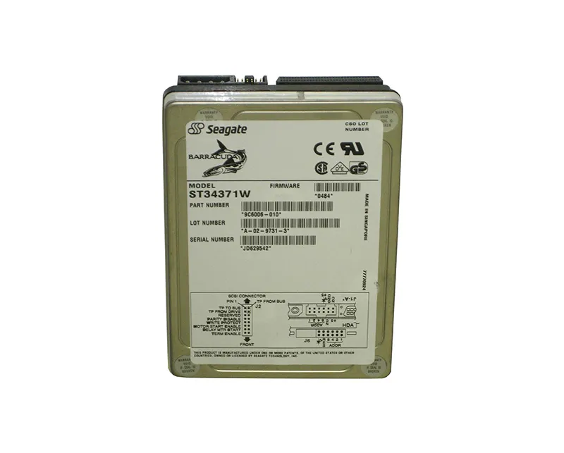 ST34371W - Seagate Barracuda 4LP 4.2GB 7200RPM Ultra Wide SCSI 68-Pin…